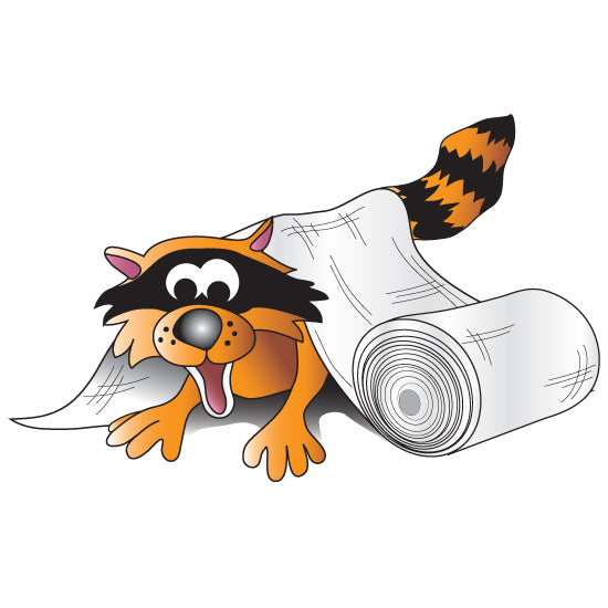 Clinton 9736 Gauze Raccoon Graphic | QuinceMedical.com