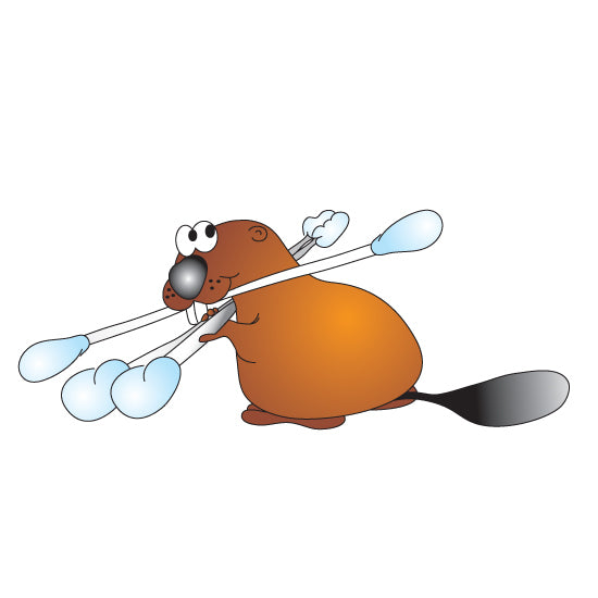 Clinton 9741 Swab Beaver Graphic | QuinceMedical.com