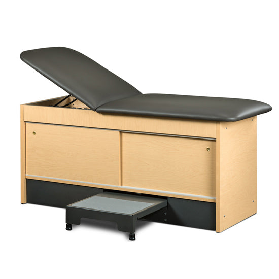 Clinton 9777 Extra Long, Step-Up Table with 2 Sliding Doors | QuinceMedical.com
