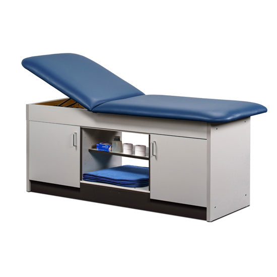 Clinton 98074 Cabinet Table with Center Open Shelf and Closed Door Storage