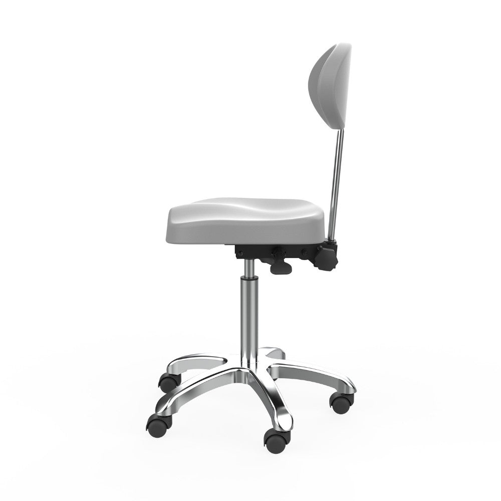 SilverFox 1025E Ergonomic Adjustable Backrest Stool