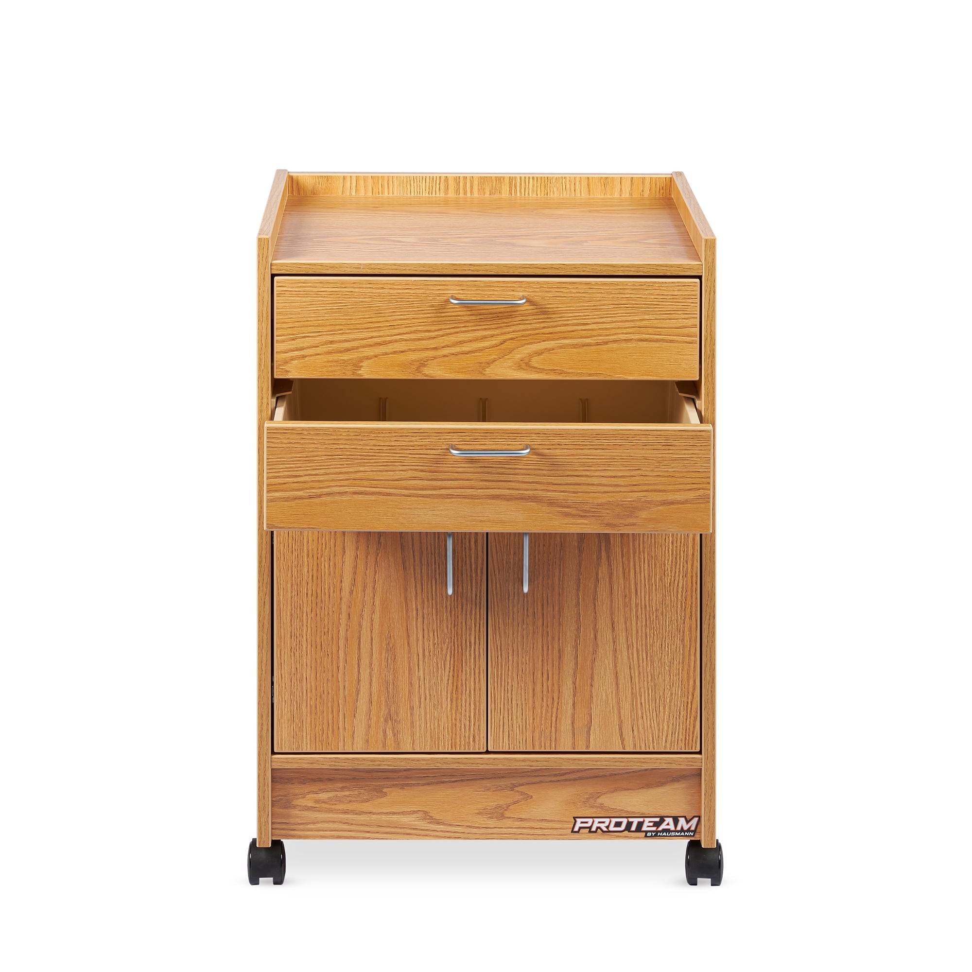 Hausmann Proteam™ 18″x24″ Monster Cart with Double Drawers and Cabinet Storage | QuinceMedical.com