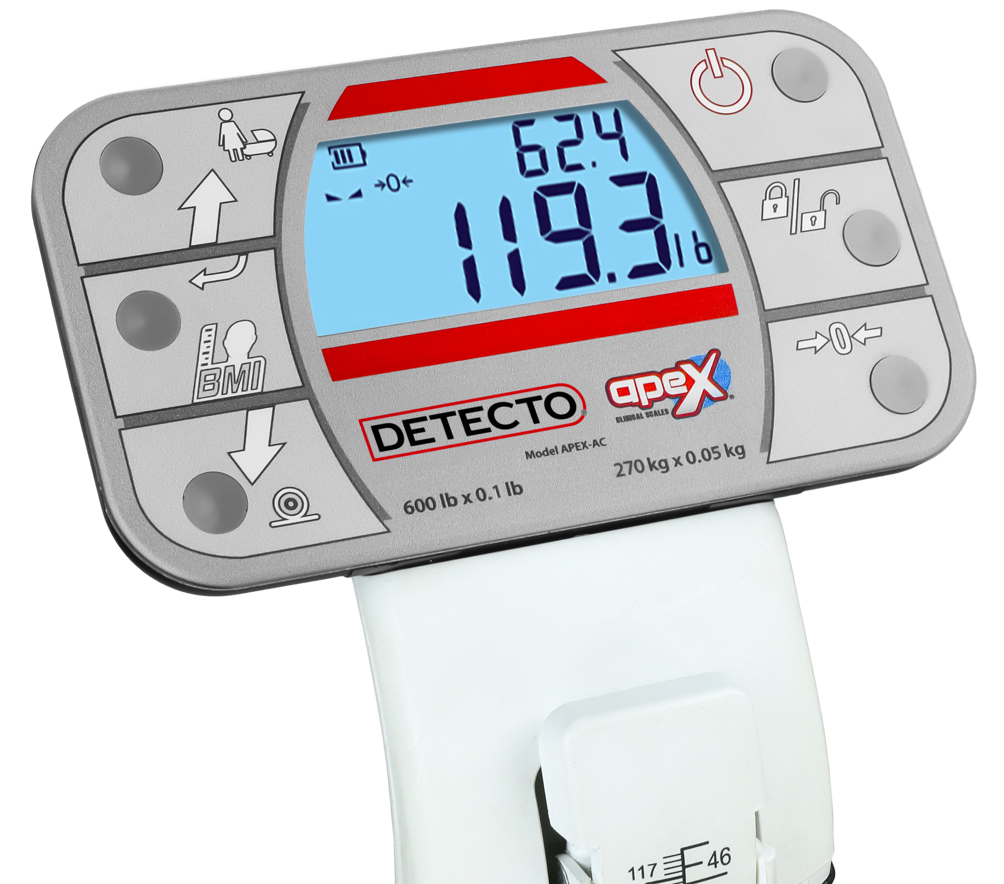 Apex Digital Scales with Mechanical Height Rods
