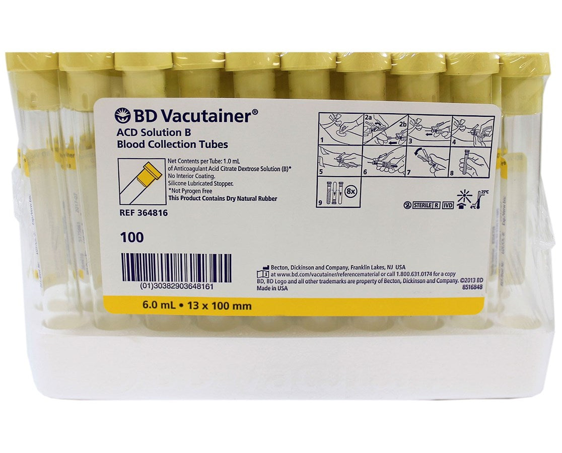 BD Vacutainer® Acd Glass Tubes