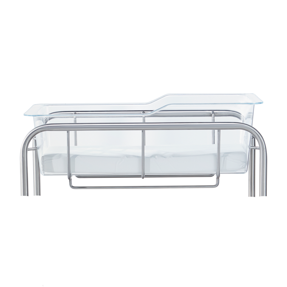 Blickman 8049SS-KIT Coleman Stainless Steel Bassinet Kit with Open Cabinet, Basket & Mattress Pad | QuinceMedical.com
