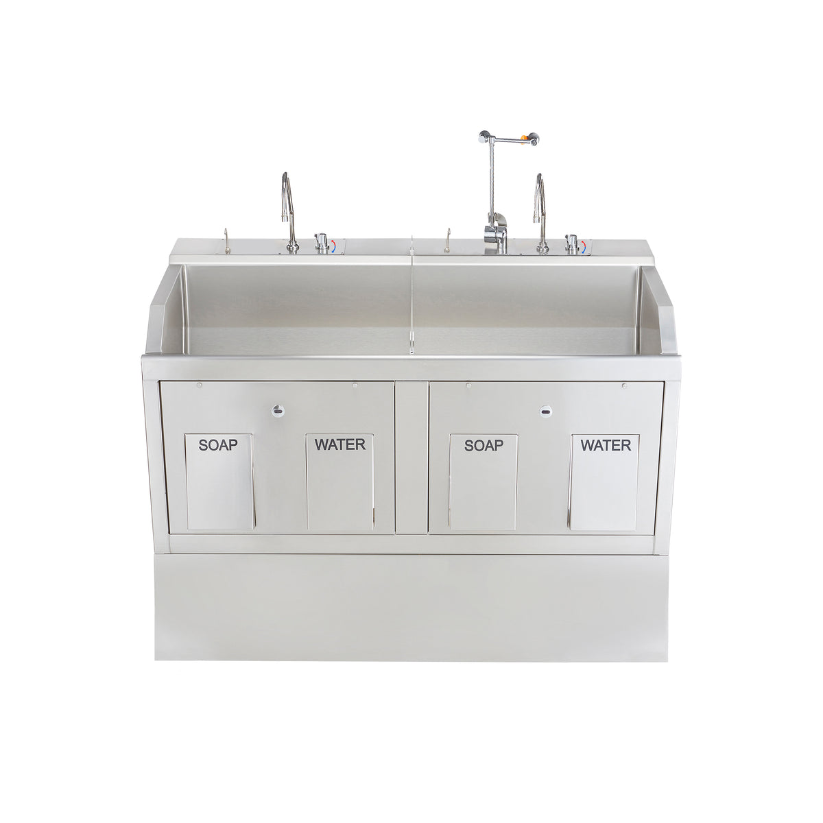 Blickman 9882SSW Lodi Double Station Surgical Scrub Sink, Wall Mounted | QuinceMedical.com