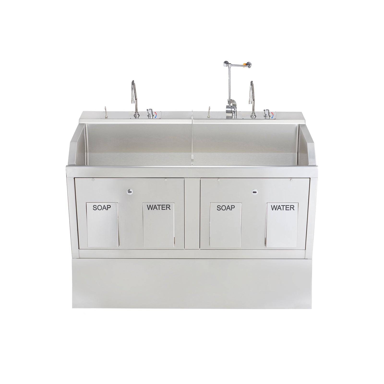 Blickman 9882SSW Lodi Double Station Surgical Scrub Sink, Wall Mounted | QuinceMedical.com