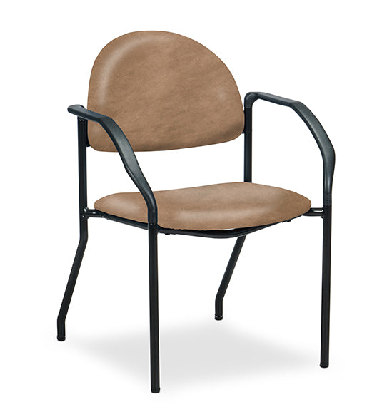 Clinton C-50F F-Series Black Frame Chair with Arms | QuinceMedical.com