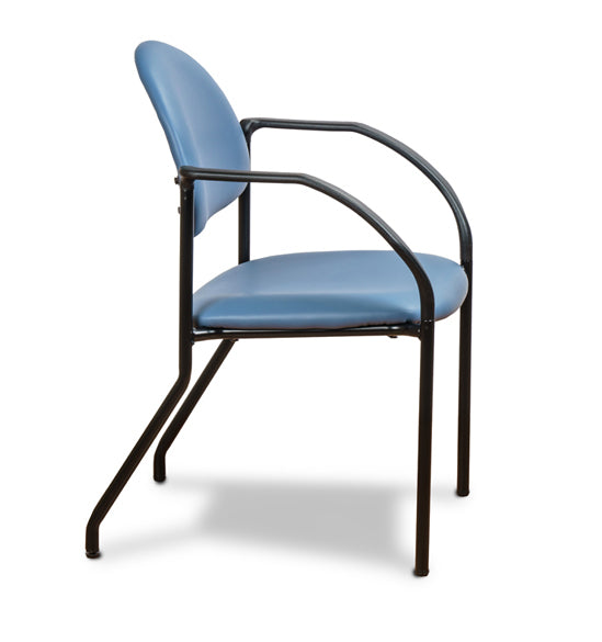 Clinton C-50F F-Series Black Frame Chair with Arms | QuinceMedical.com