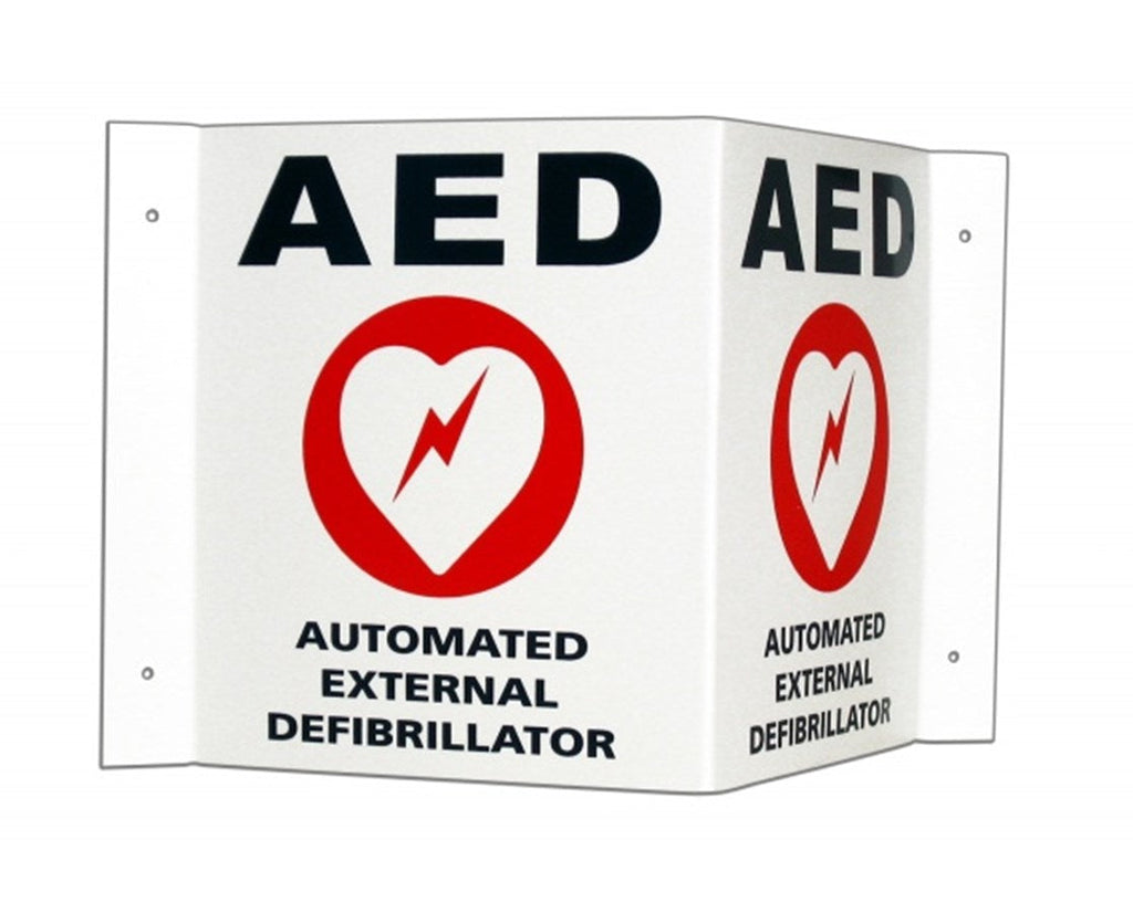 3D Wall Sign/Door Decal for Powerheart AED Defibrillators | QuinceMedical.com