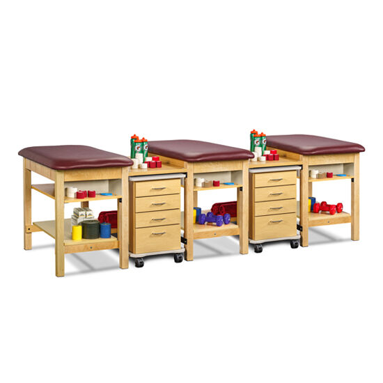 Clinton 1782-3, 1782-4 & 1782-5 Multi-Station, Classic, Cart-Mate Taping Table with Upper Shelf with Front E-Z Access Compartment and Full Lower Shelf