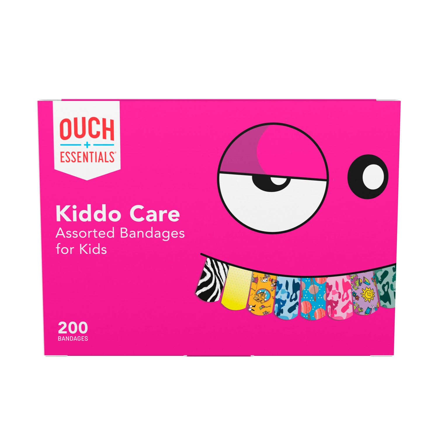 Dukal Ouch Essentials® Kiddo Care Adhesive Bandage Kit, Assorted, 200/bx, 12 bx/cs