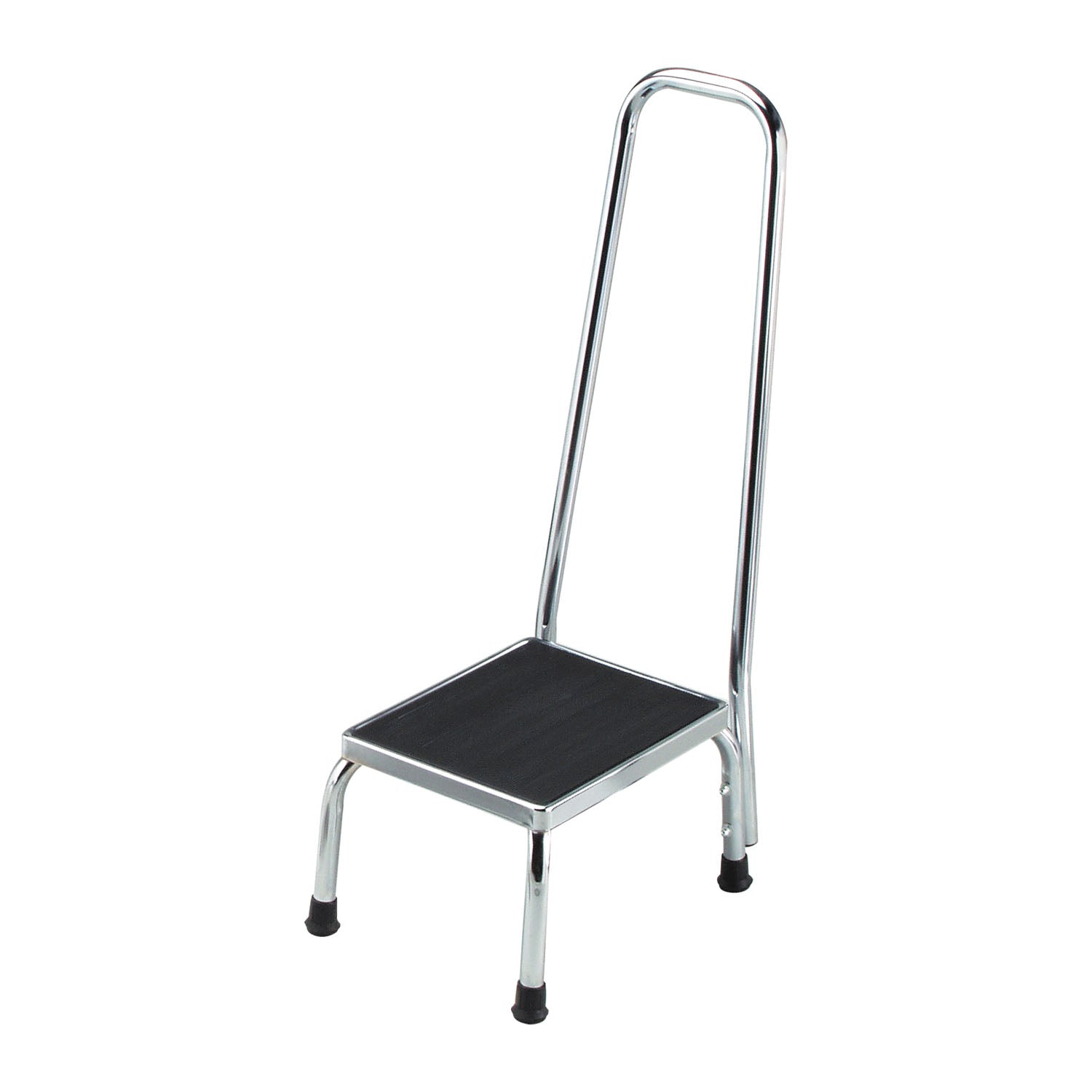 Dukal Footstool with Handrail, Chrome, 2/cs