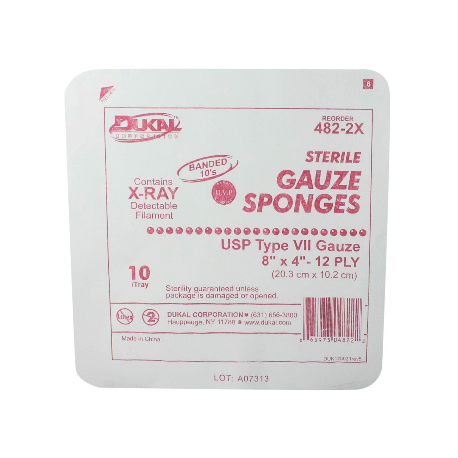 Dukal X-Ray Detectable Gauze Sponges