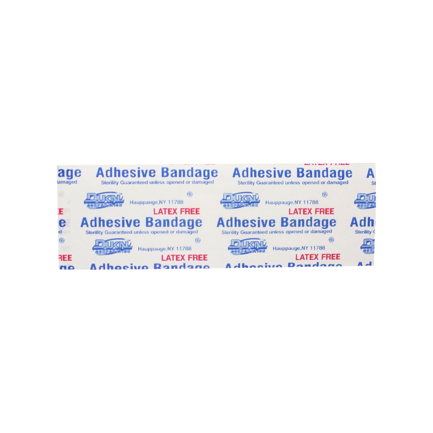 Dukal Adhesive Bandage, Sheer, 3/4 x 3", Sterile, 100/bx, 24 bx/cs