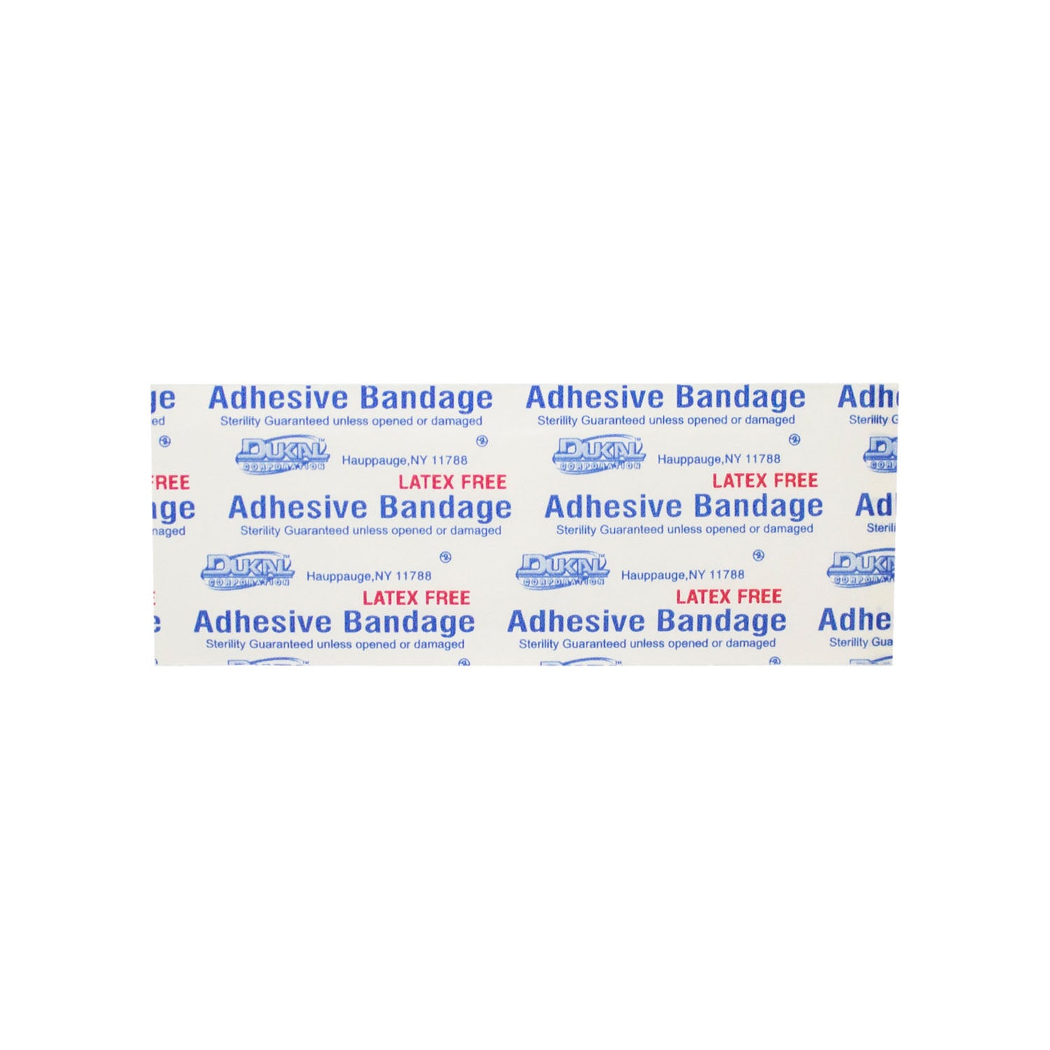 Dukal Adhesive Bandage, Sheer, 1 x 3", Sterile, 100/bx, 24 bx/cs