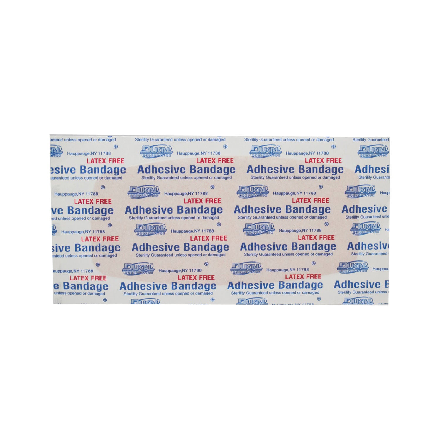 Dukal Adhesive Bandage, Plastic, 2 x 4", X-Large, Sterile, 100/bx, 24 bx/cs