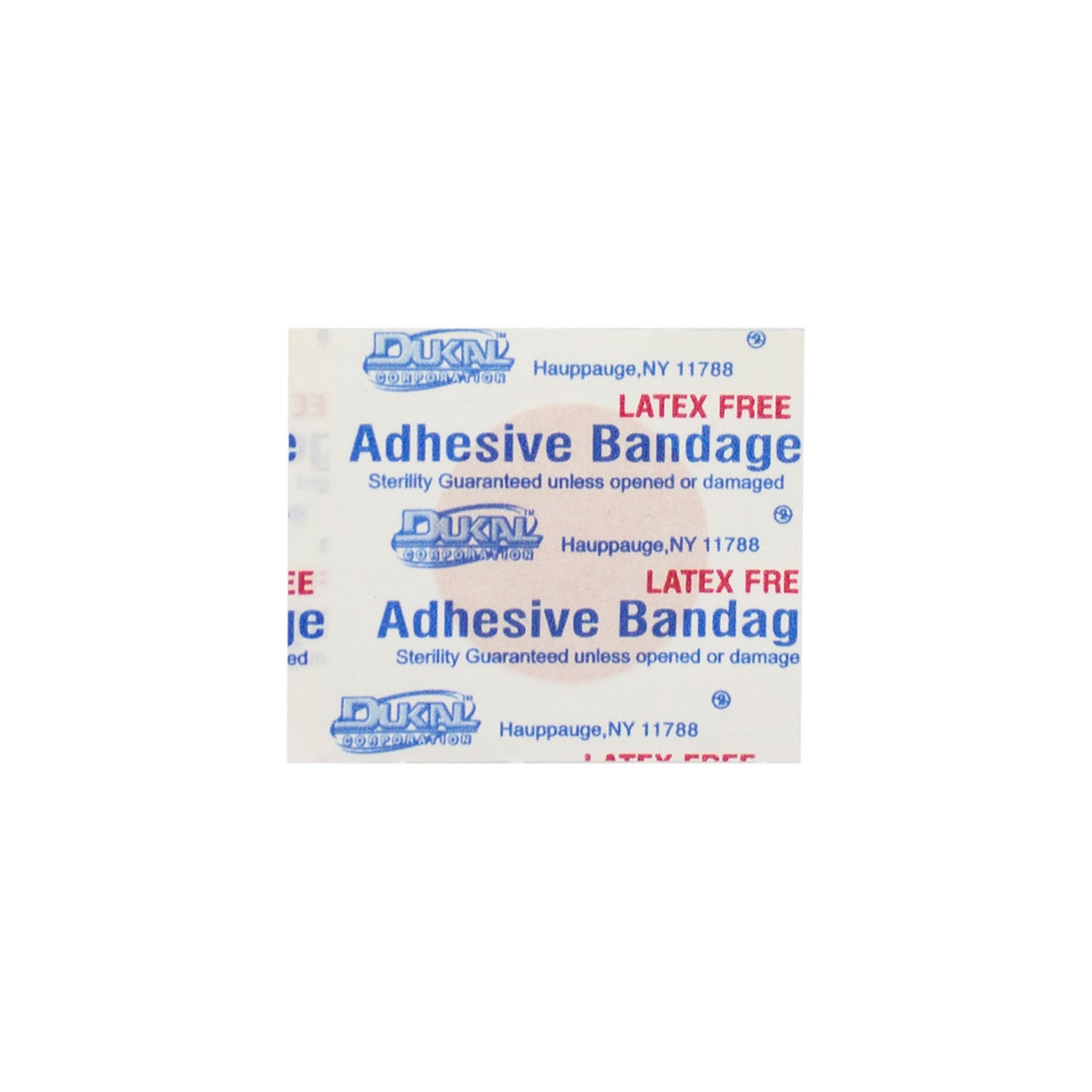 Dukal Adhesive Bandage, Plastic, 7/8 Spot, Sterile, 100/bx, 24 bx/cs