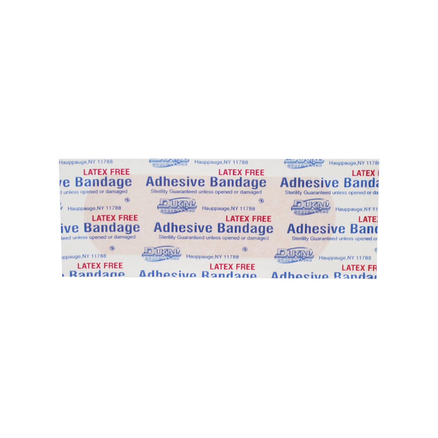 Dukal Adhesive Bandage, Plastic, 1 x 3", Sterile, 100/bx, 24 bx/cs