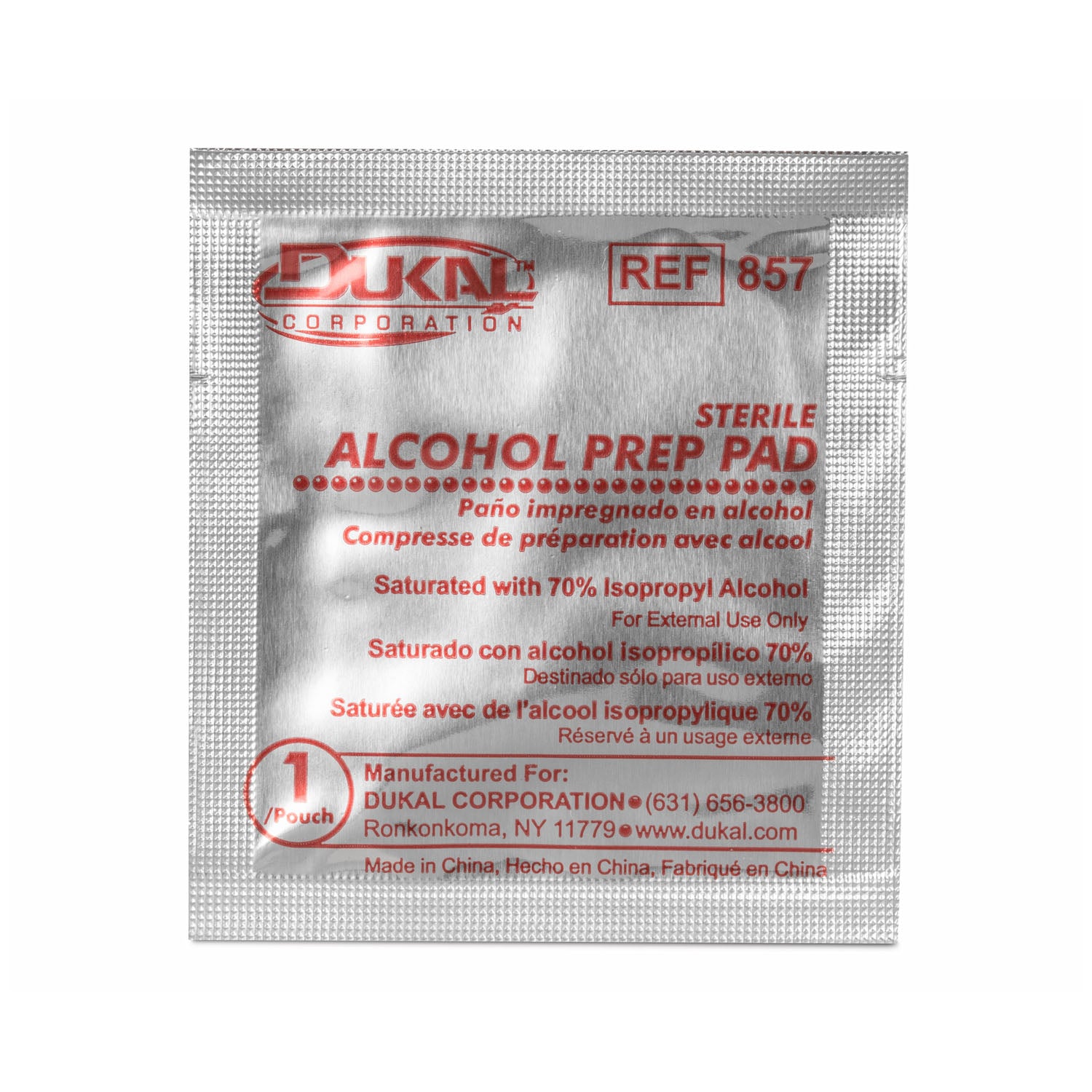 Dukal Alcohol Prep Pad, Bulk, 1/pch, 4000 pch/cs