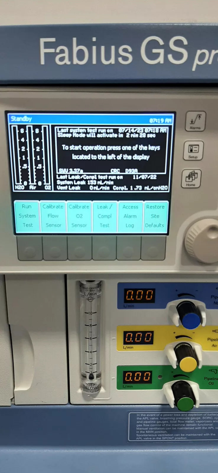 Drager Fabius GS Premium Anesthesia Machine