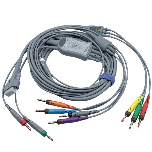 EDAN 4mm ECG Cable w/Banana Connector, (AHA), 01.57.471614