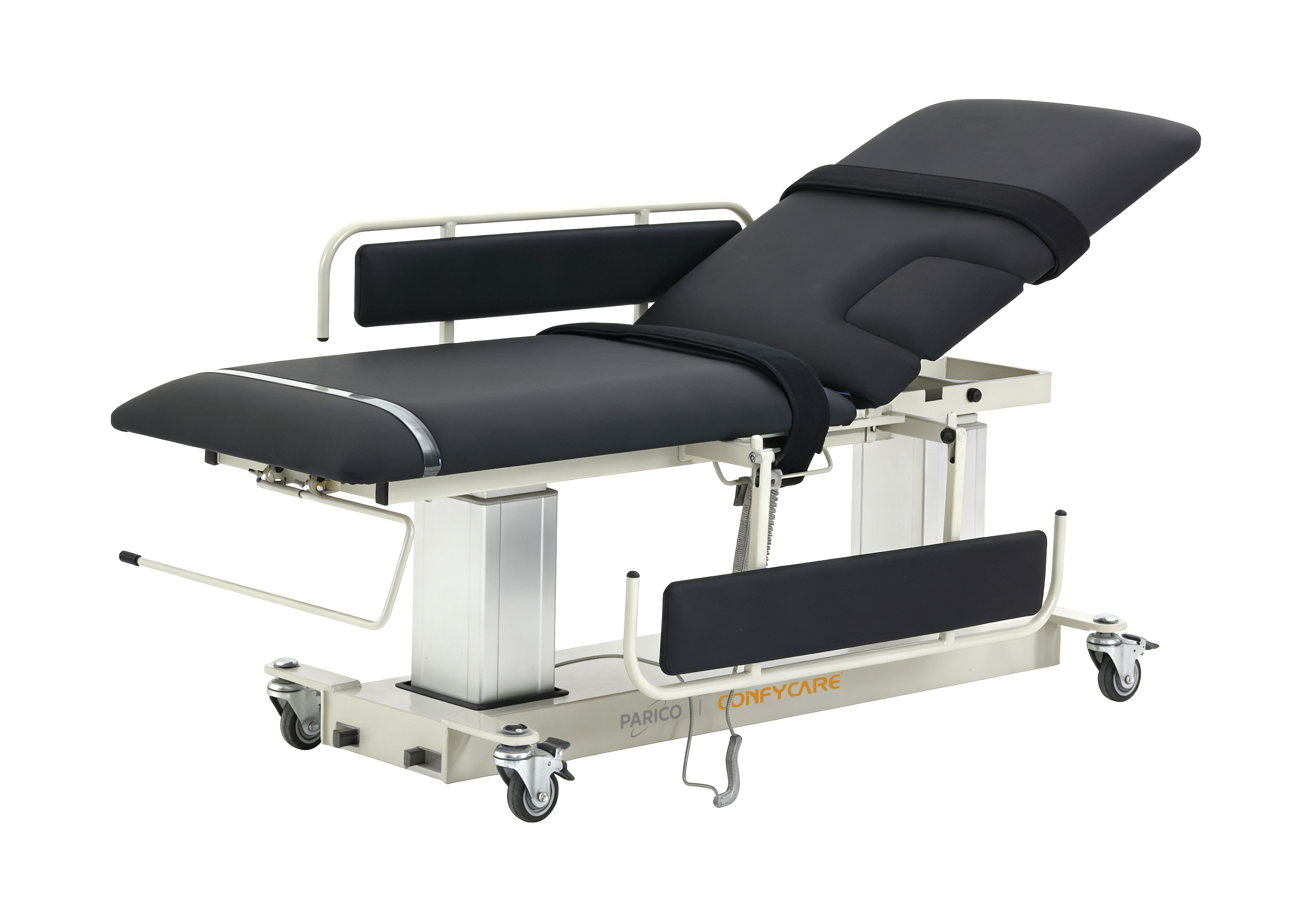 PARICO-Coinfycare Multi-Use Imaging Power Table with Safety Side Rail & Strap – 2 Section ELT200SD