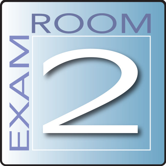 Clinton Skytone Exam Room Sign