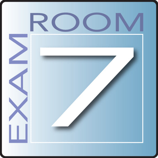Clinton Skytone Exam Room Sign