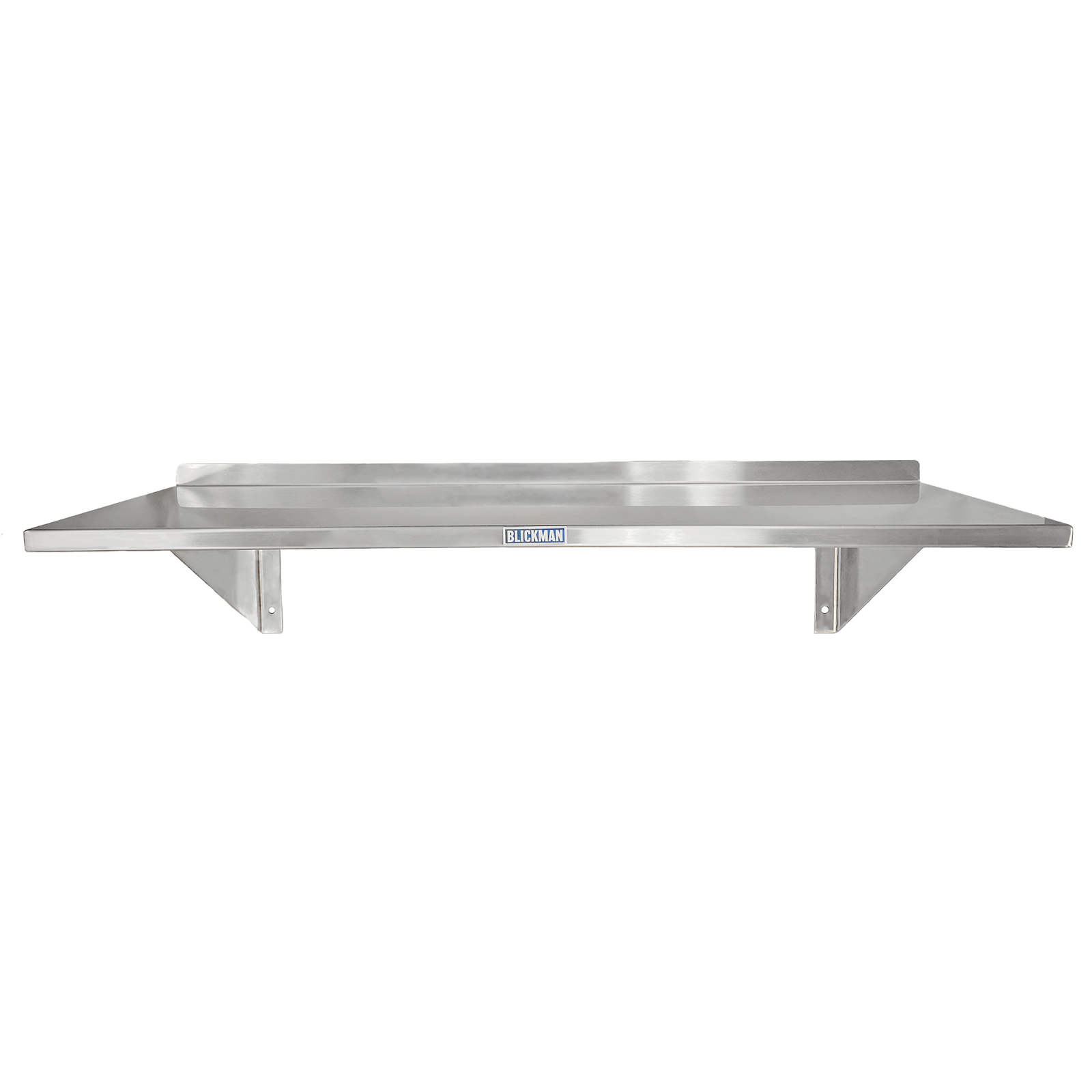Blickman WS3612 Stainless Steel Wall Shelf with Mounting Brackets, 36"W x 12"D | QuinceMedical.com