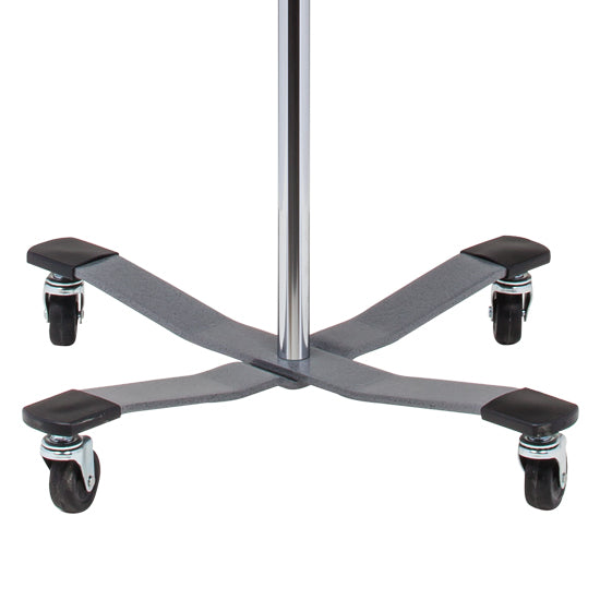 Clinton IVS-31 Economy Stainless Steel IV Pole with Welded 2-Hook Top | QuinceMedical.com