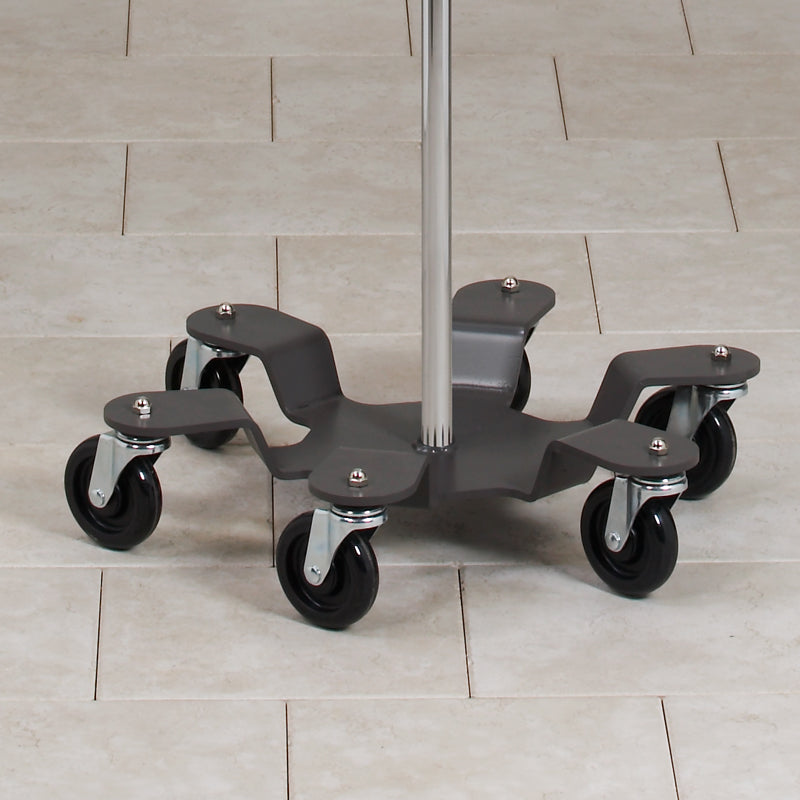 Clinton IV-606 Six-Leg, 6-Hook, Heavy Base Infusion Pump Stand | QuinceMedical.com