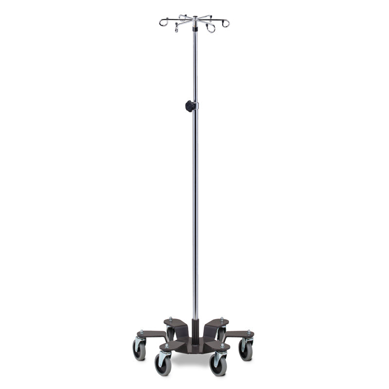 Clinton IV-606 Six-Leg, 6-Hook, Heavy Base Infusion Pump Stand | QuinceMedical.com