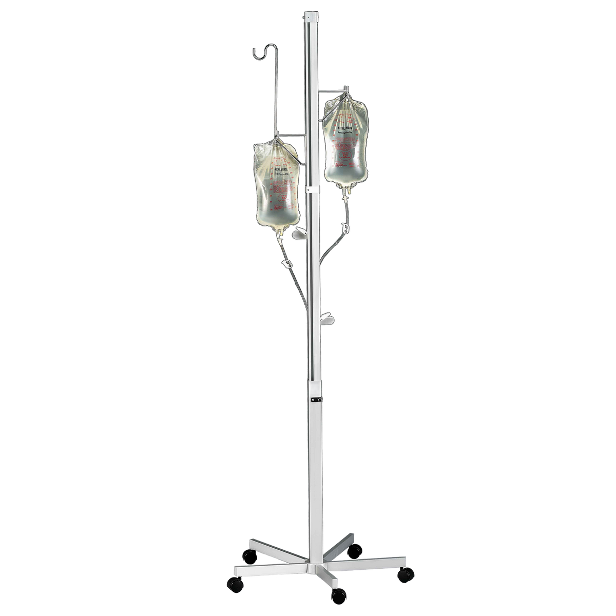 Blickman IVT-4 IV Irrigation Tower, 4 Channels, Holds Up to 8 Bags | QuinceMedical.com