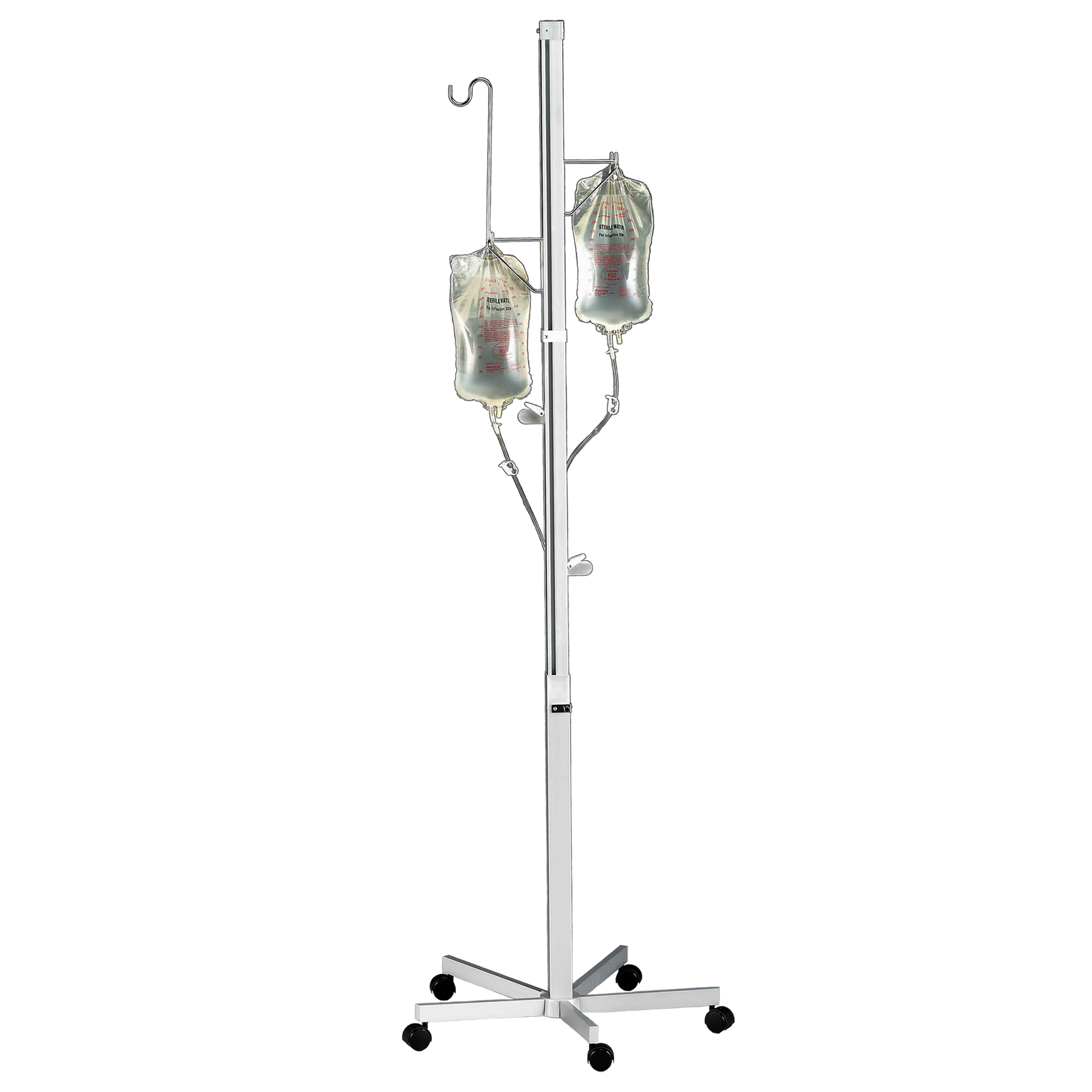 Blickman IVT-4 IV Irrigation Tower, 4 Channels, Holds Up to 8 Bags | QuinceMedical.com