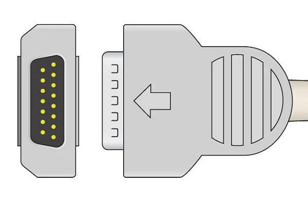 GE Healthcare Compatible Direct-Connect EKG Cable