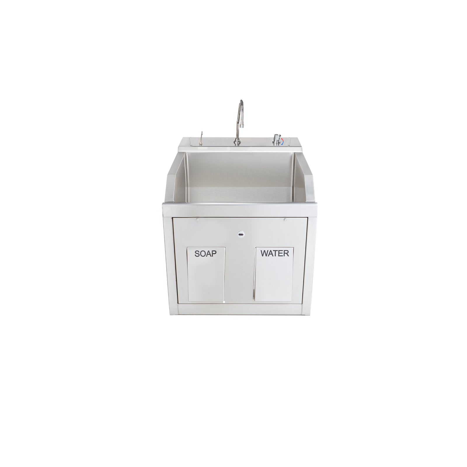 Blickman 9881SSP Lodi Single Station Surgical Scrub Sink, Pedestal Mounted | QuinceMedical.com