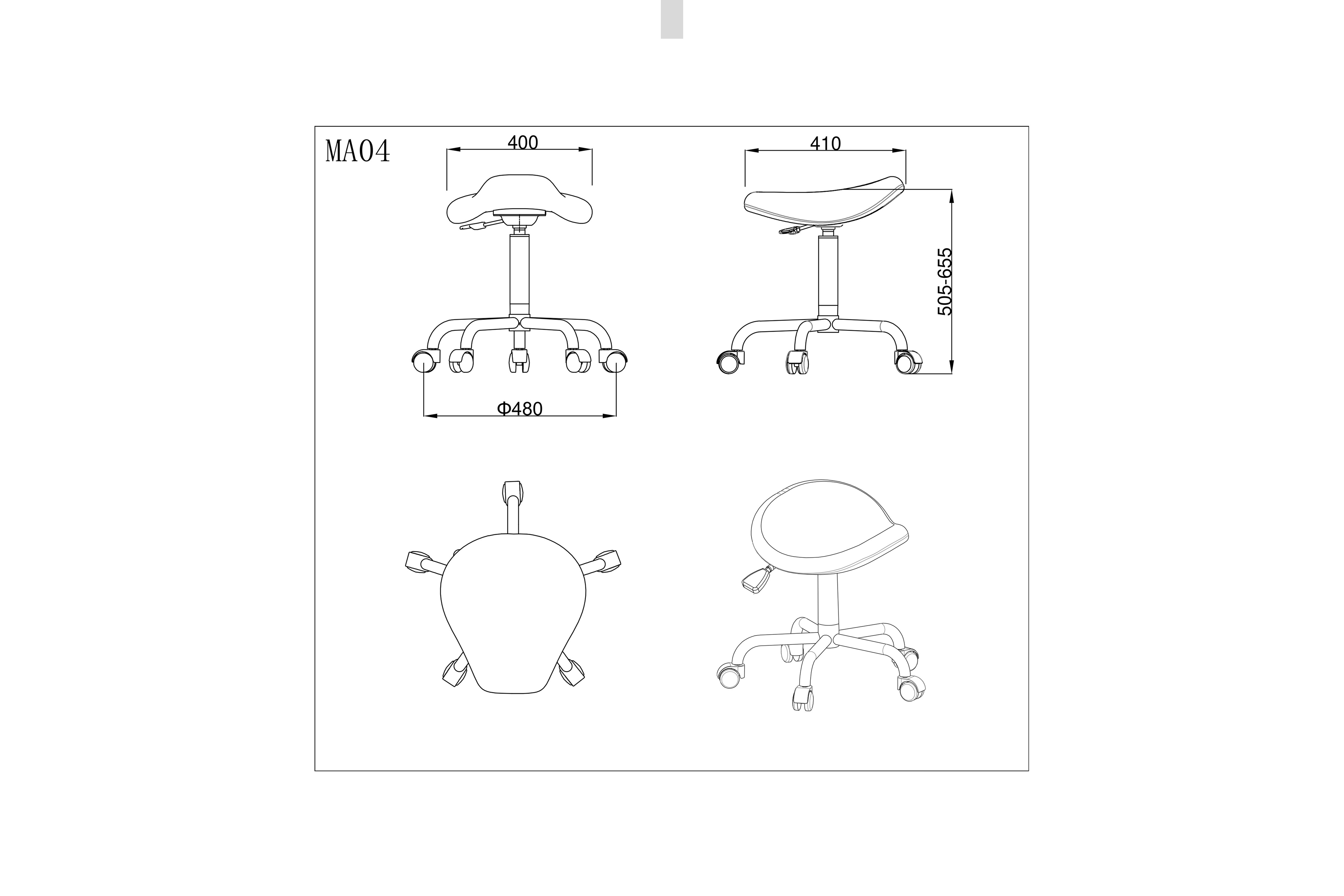 PARICO Coinfycare Saddle Stool