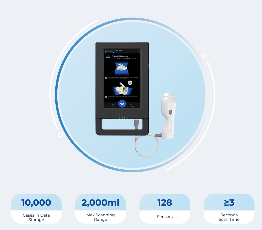 MDPro M7 Bladder Scanner with Medical Cart