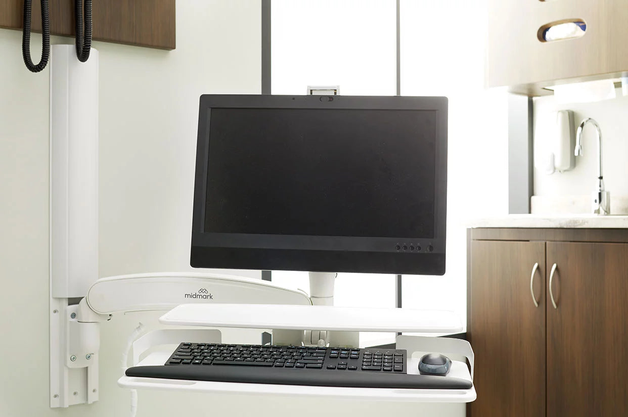 Midmark 6282 Care Exchange Standard Duty Wall Mounted Workstation