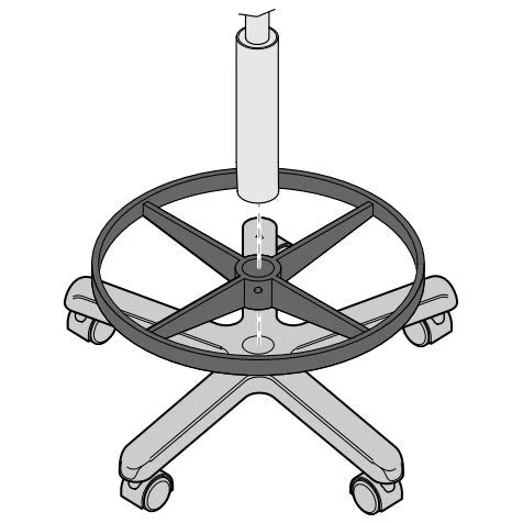 Midmark Ritter 270 Stool Foot Ring