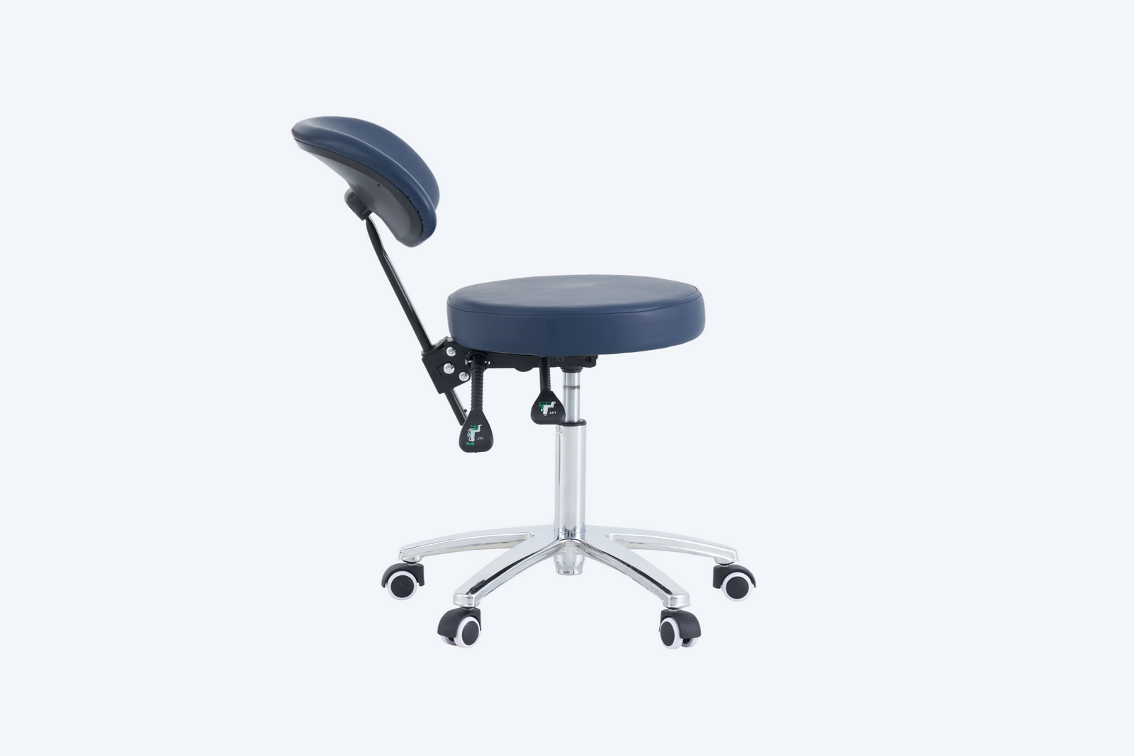 PARICO Coinfycare Round Stool with Backrest