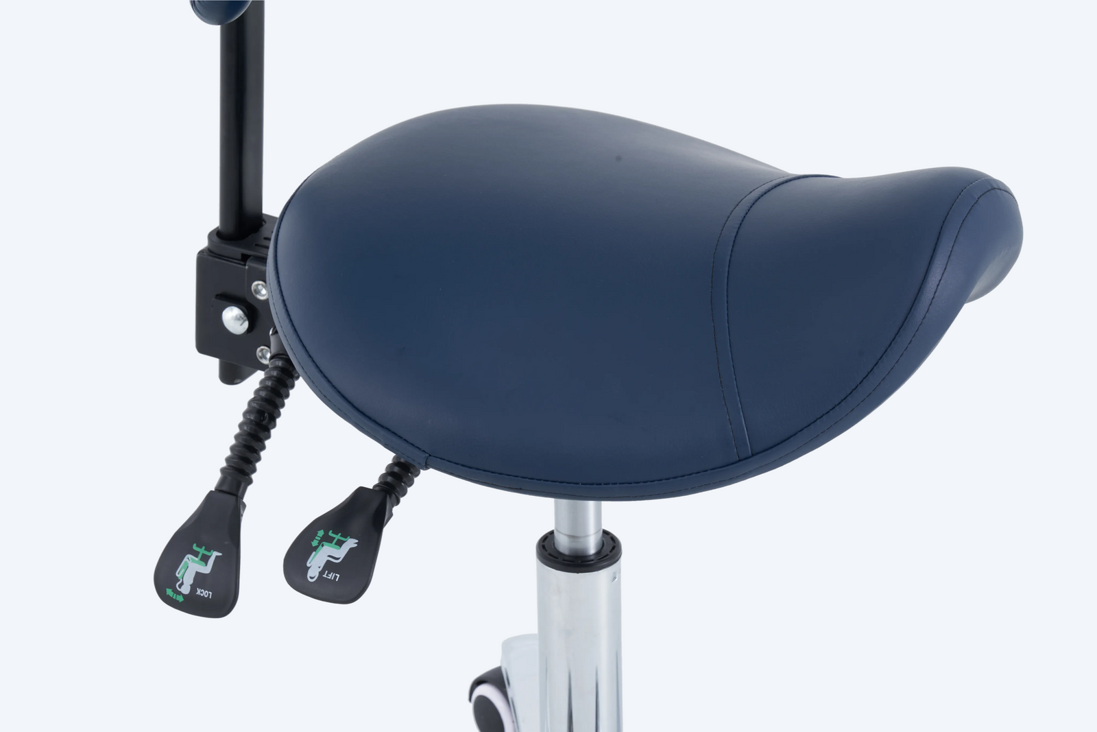 PARICO Coinfycare Saddle Stool with Backrest