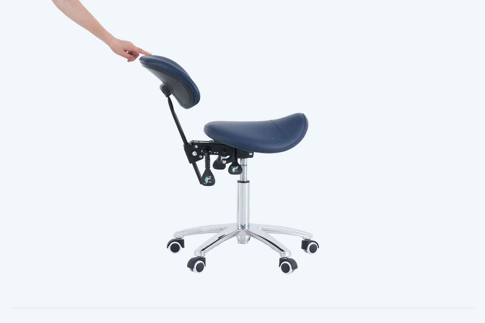PARICO Coinfycare Saddle Stool with Backrest