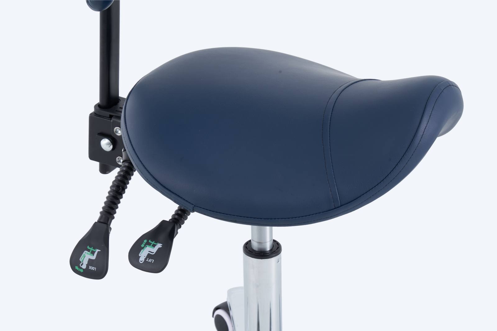 PARICO Coinfycare Saddle Stool with Backrest