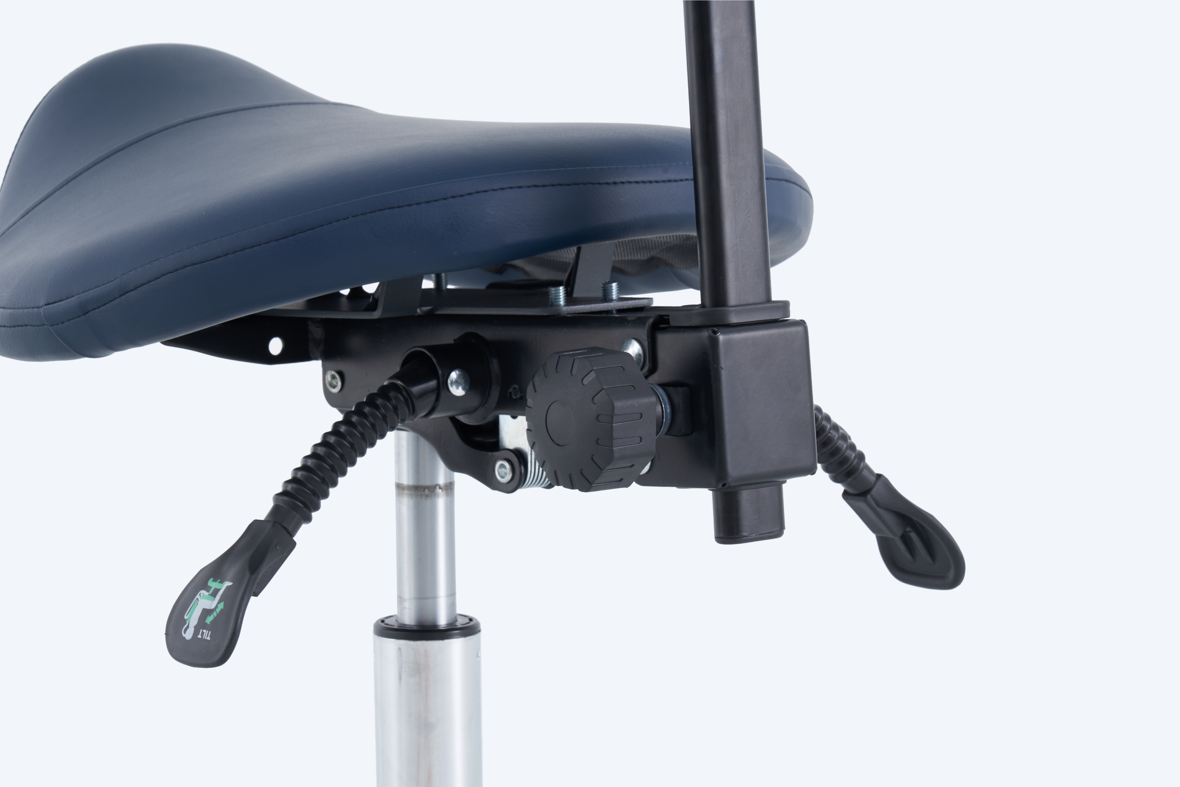 PARICO Coinfycare Saddle Stool with Backrest
