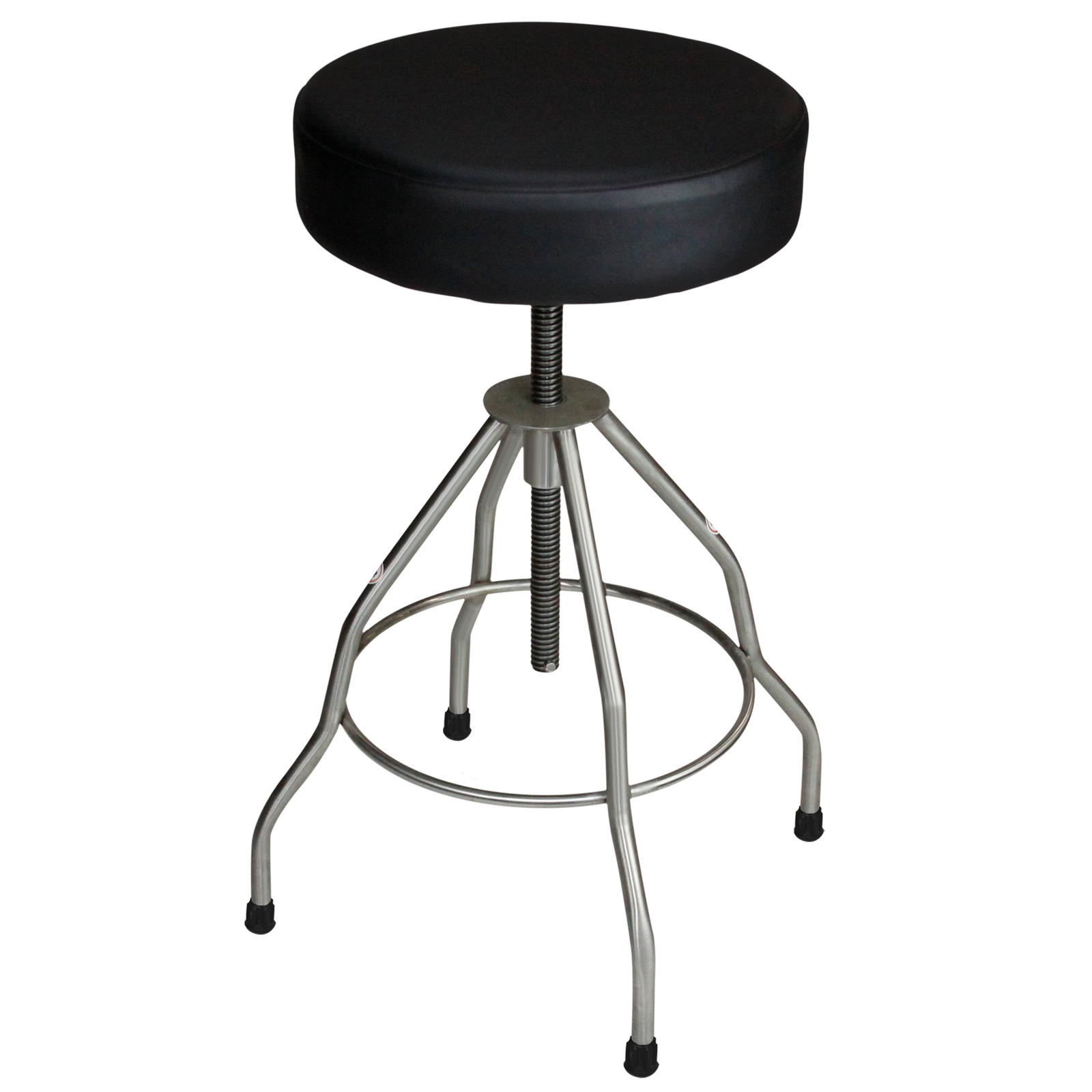 Blickman 7714-PSSC Passaic Stainless Steel Revolving Exam Stool with Padded Seat, Casters | QuinceMedical.com