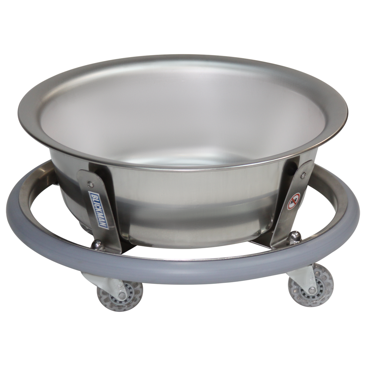Blickman 8766SS Stainless Steel Sponge Receptacle with 8.5 Qt Solution Basin | QuinceMedical.com