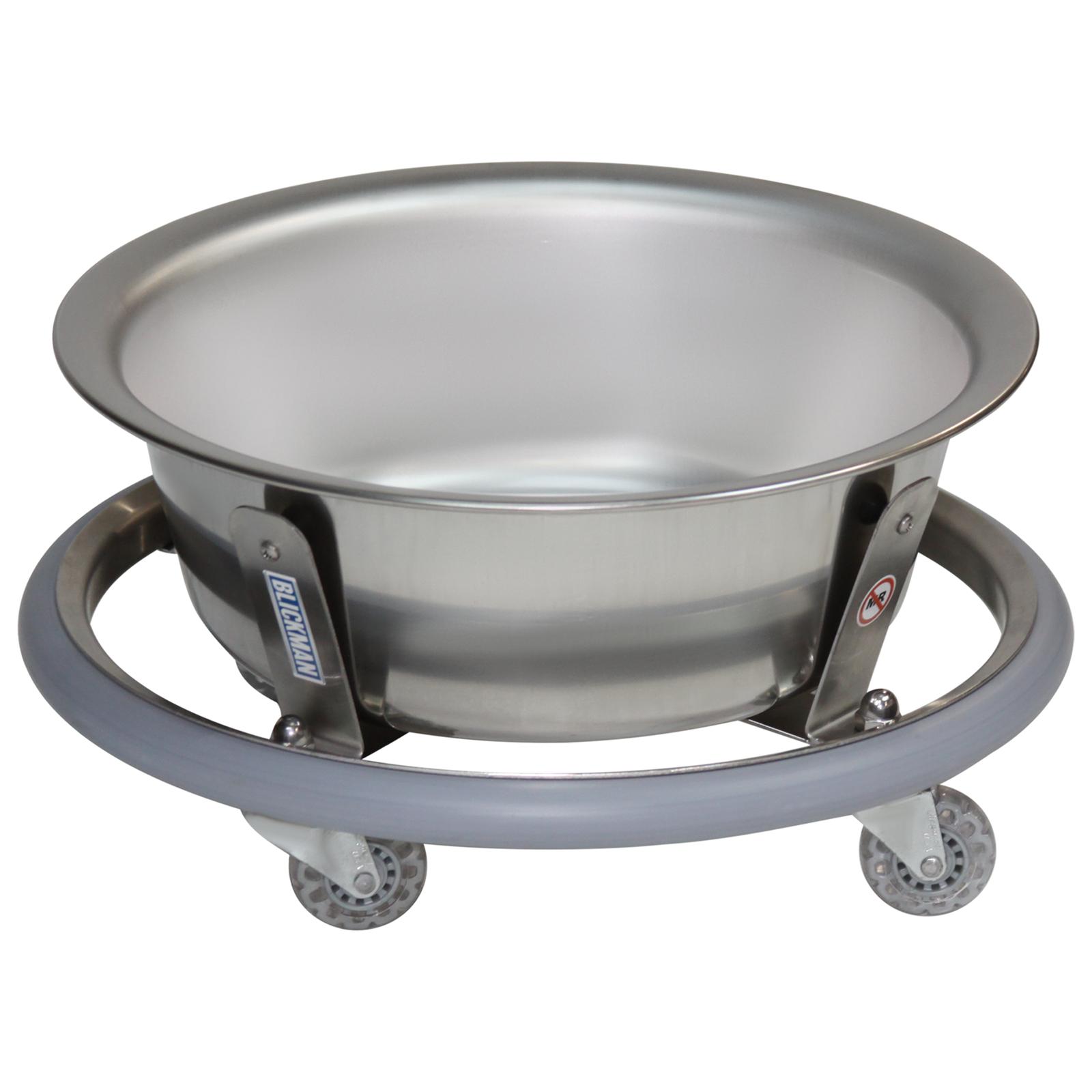 Blickman 8766SS Stainless Steel Sponge Receptacle with 8.5 Qt Solution Basin | QuinceMedical.com