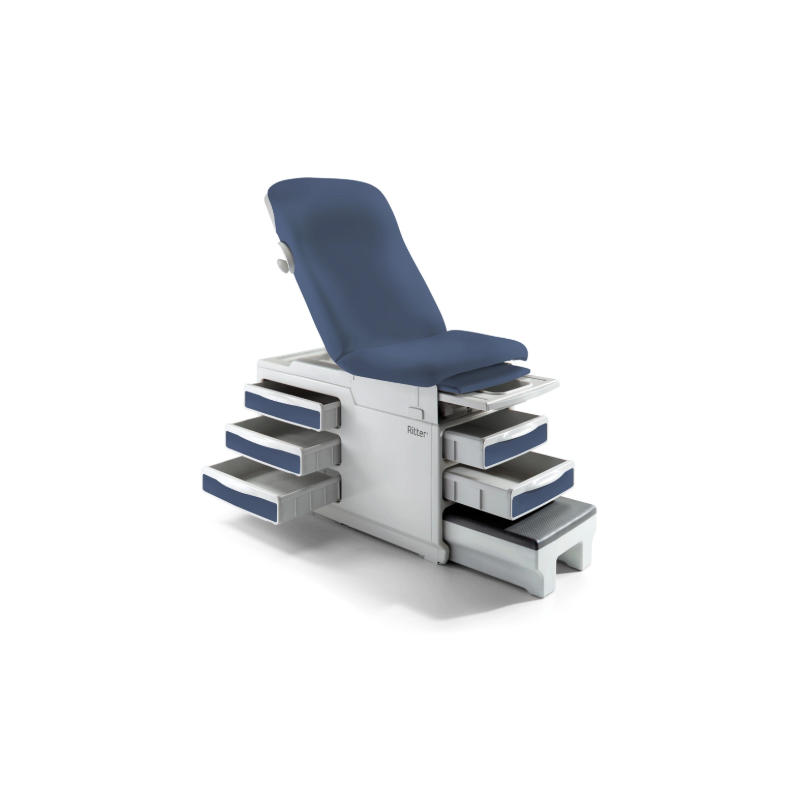 Ritter by Midmark 204 Manual Medical Exam Table with Complete Upholstery Set